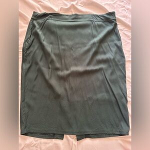 Universal Standard Forest Green pencil skirt